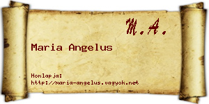 Maria Angelus névjegykártya